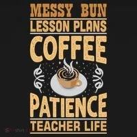Messy Bun Lesson Plans Funny Teacher Women's Hoodie thumb 2