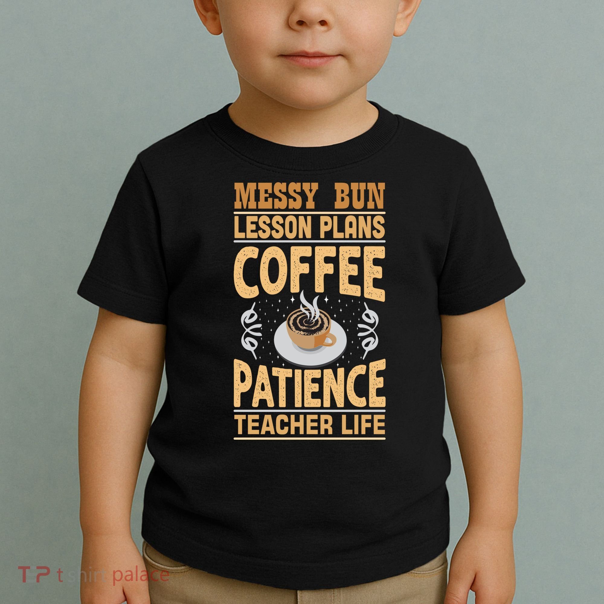 Messy Bun Lesson Plans Funny Teacher Toddler T-Shirt