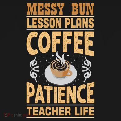 Messy Bun Lesson Plans Funny Teacher Women's Long Sleeve Shirt