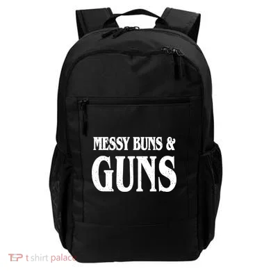 Messy Buns And Guns Backpack