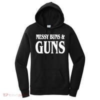 Messy Buns And Guns Women's Hoodie thumb 0