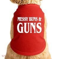 Messy Buns And Guns Doggie Tank thumb 0
