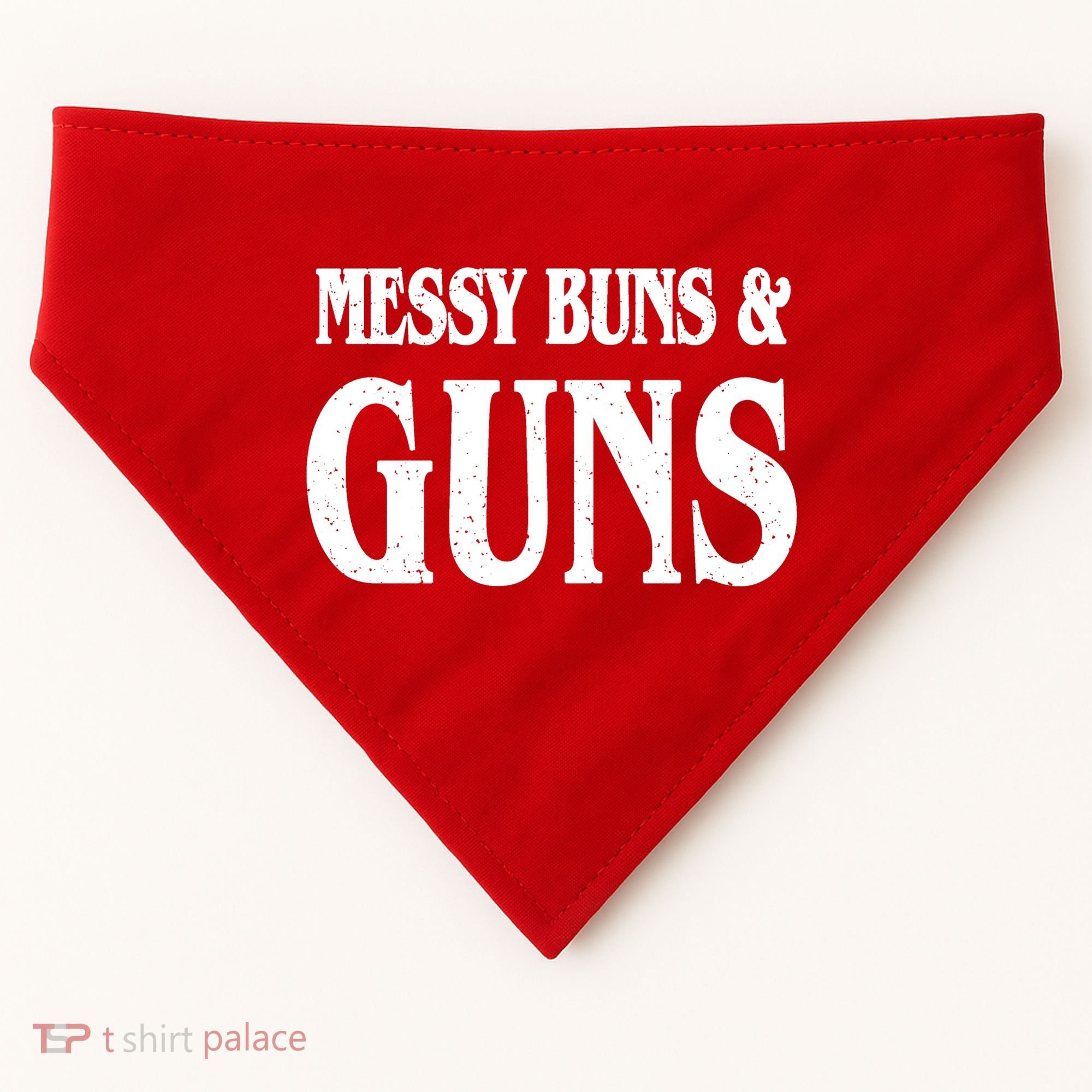 Messy Buns And Guns USA-Made Doggie Bandana