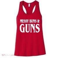 Messy Buns And Guns Women's Tank Top thumb 0