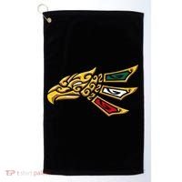 Mexican Eagle Tribal Style Hecho En Mexico Golf Towel thumb 0