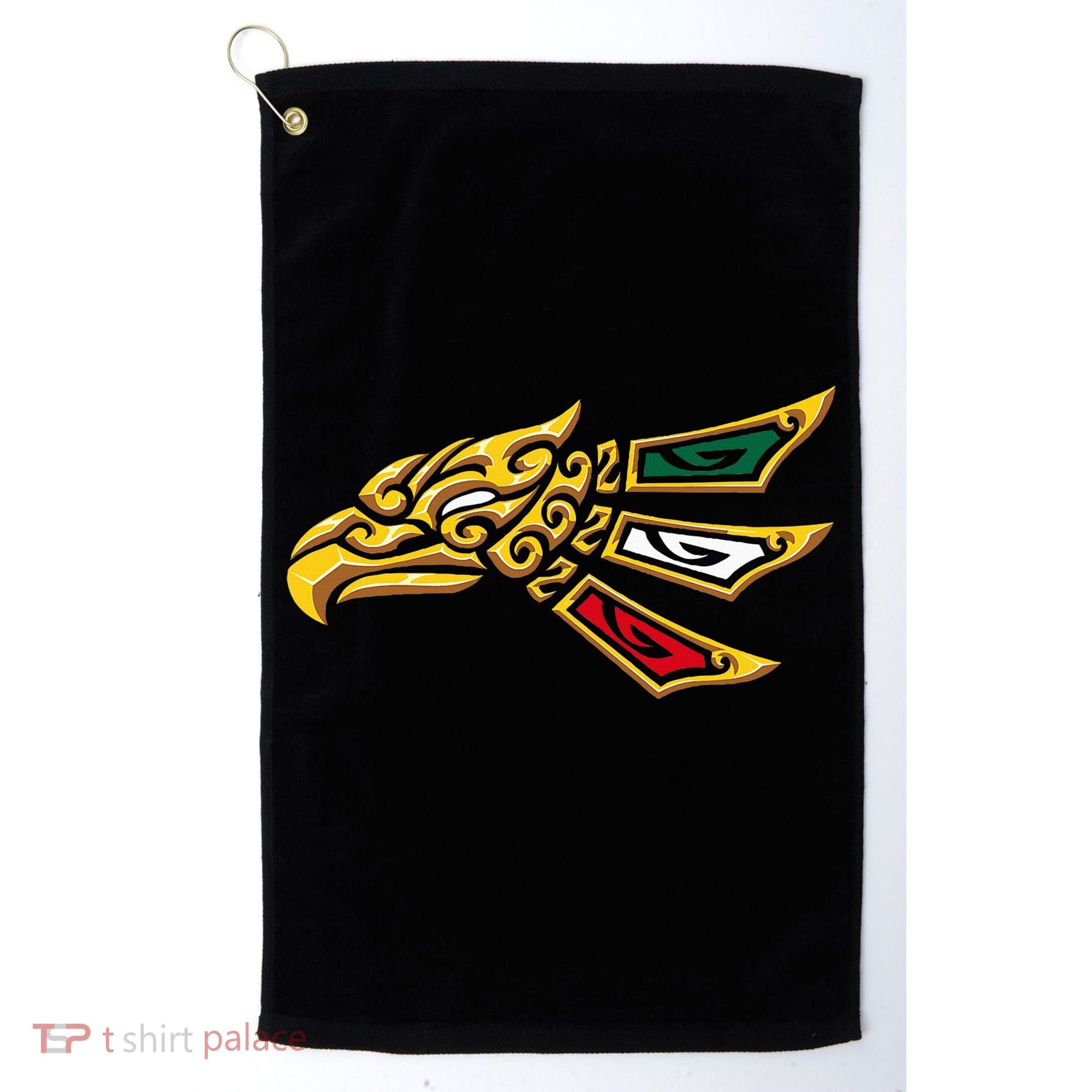 Mexican Eagle Tribal Style Hecho En Mexico Golf Towel