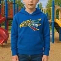 Mexican Eagle Tribal Style Hecho En Mexico Kids Hoodie thumb 2