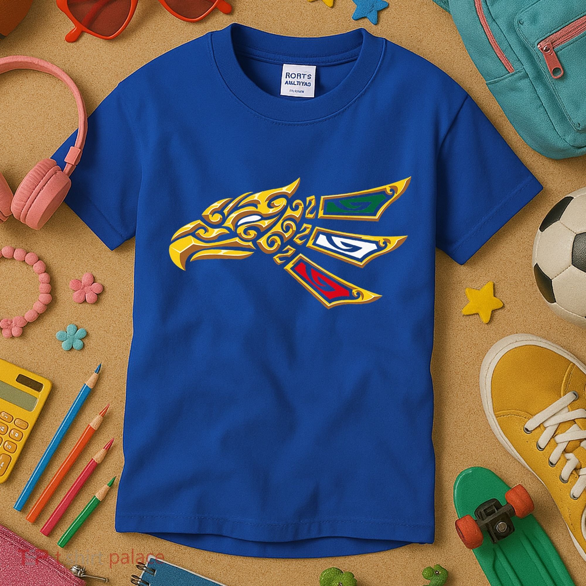 Mexican Eagle Tribal Style Hecho En Mexico Kids T-Shirt
