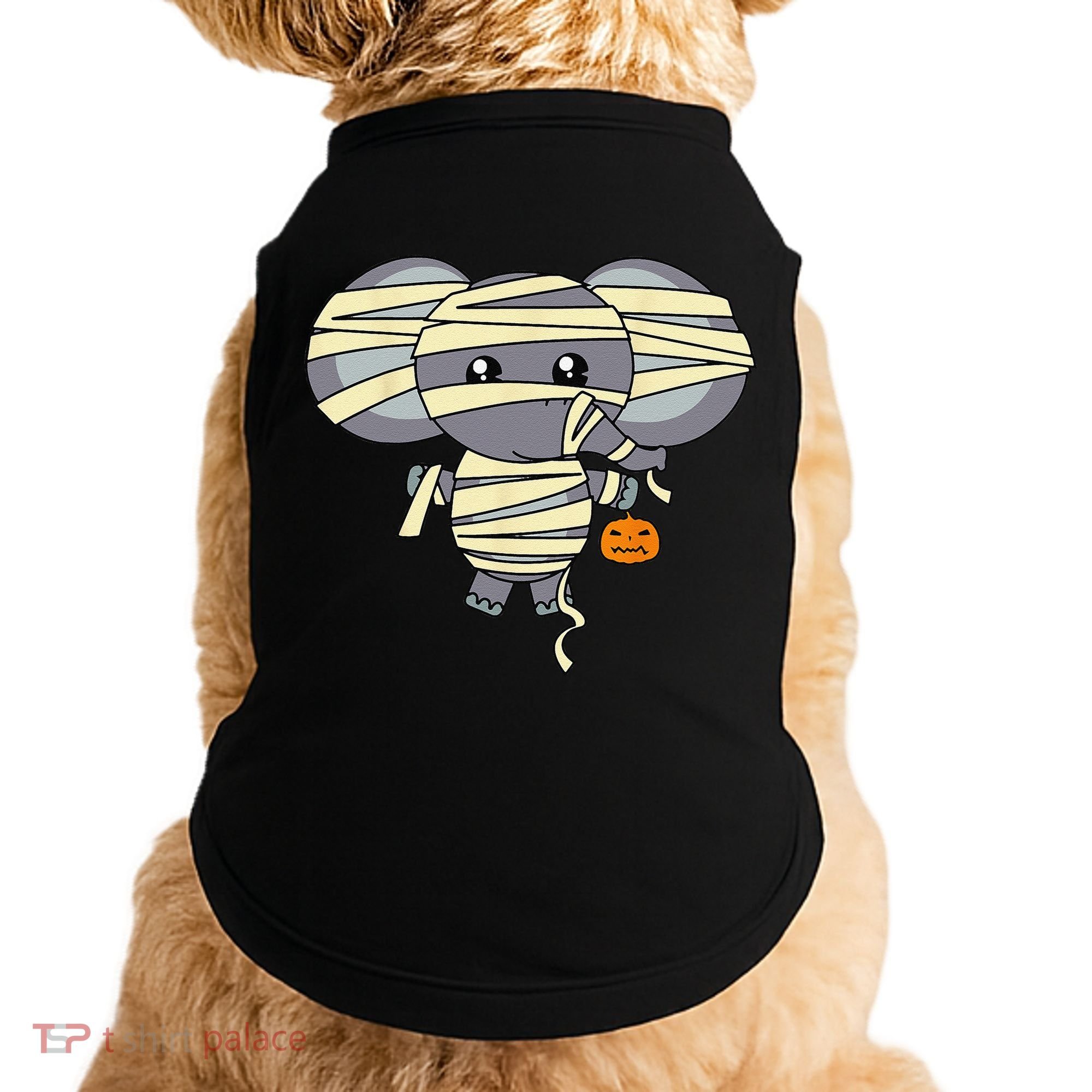 Mummy Elephant Trick Or Treating Costume Cute Halloween Gift Doggie Tank