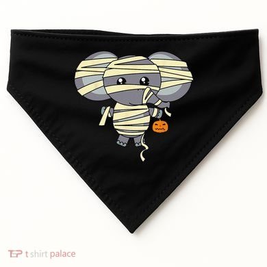 Mummy Elephant Trick Or Treating Costume Cute Halloween Gift USA-Made Doggie Bandana
