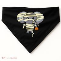 Mummy Elephant Trick Or Treating Costume Cute Halloween Gift USA-Made Doggie Bandana thumb 0