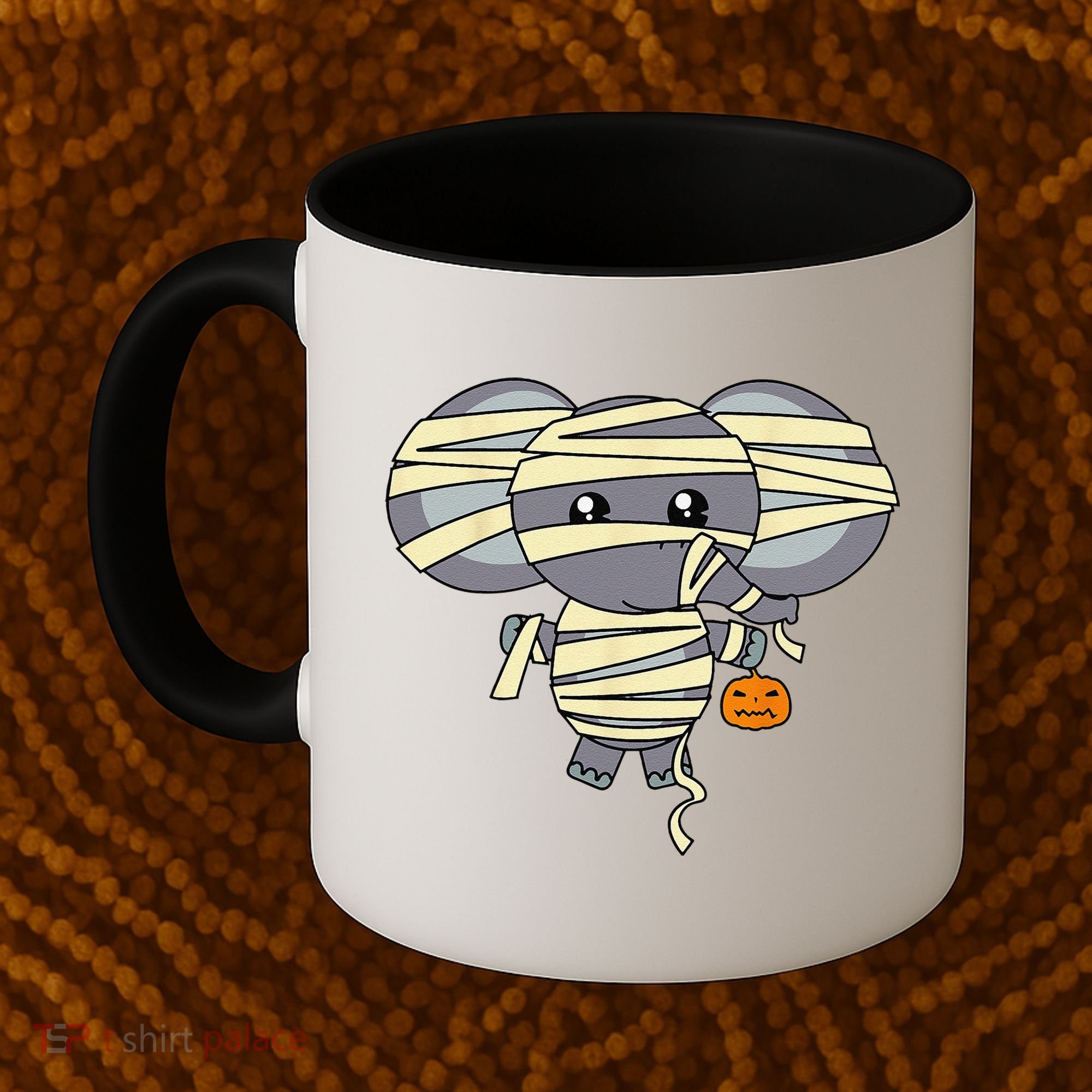 Mummy Elephant Trick Or Treating Costume Cute Halloween Gift Coffee Mug