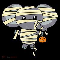 Mummy Elephant Trick Or Treating Costume Cute Halloween Gift Coffee Mug thumb 5