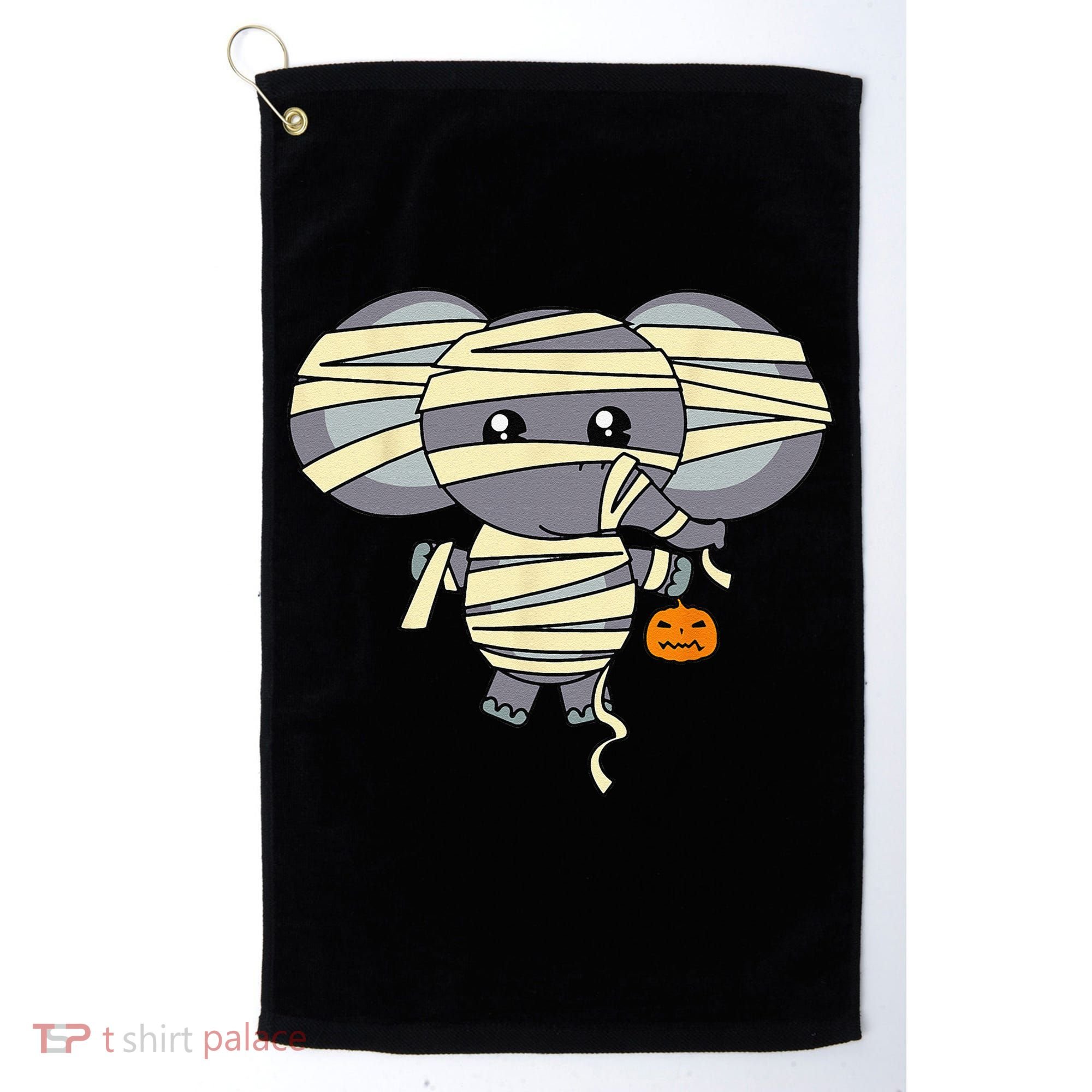 Mummy Elephant Trick Or Treating Costume Cute Halloween Gift Golf Towel