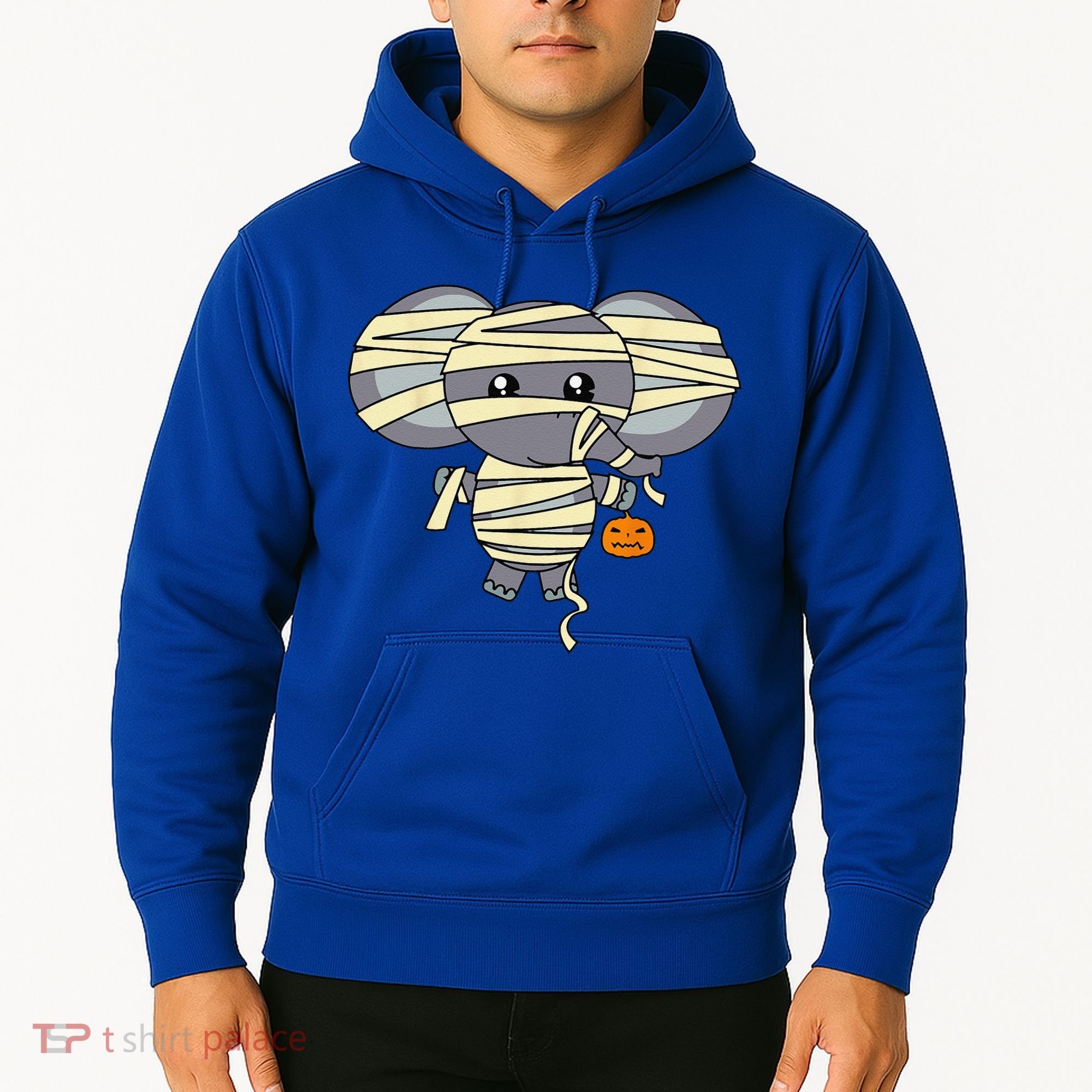 Mummy Elephant Trick Or Treating Costume Cute Halloween Gift Hoodie