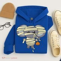 Mummy Elephant Trick Or Treating Costume Cute Halloween Gift Hoodie thumb 4