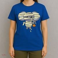 Mummy Elephant Trick Or Treating Costume Cute Halloween Gift T-Shirt thumb 4