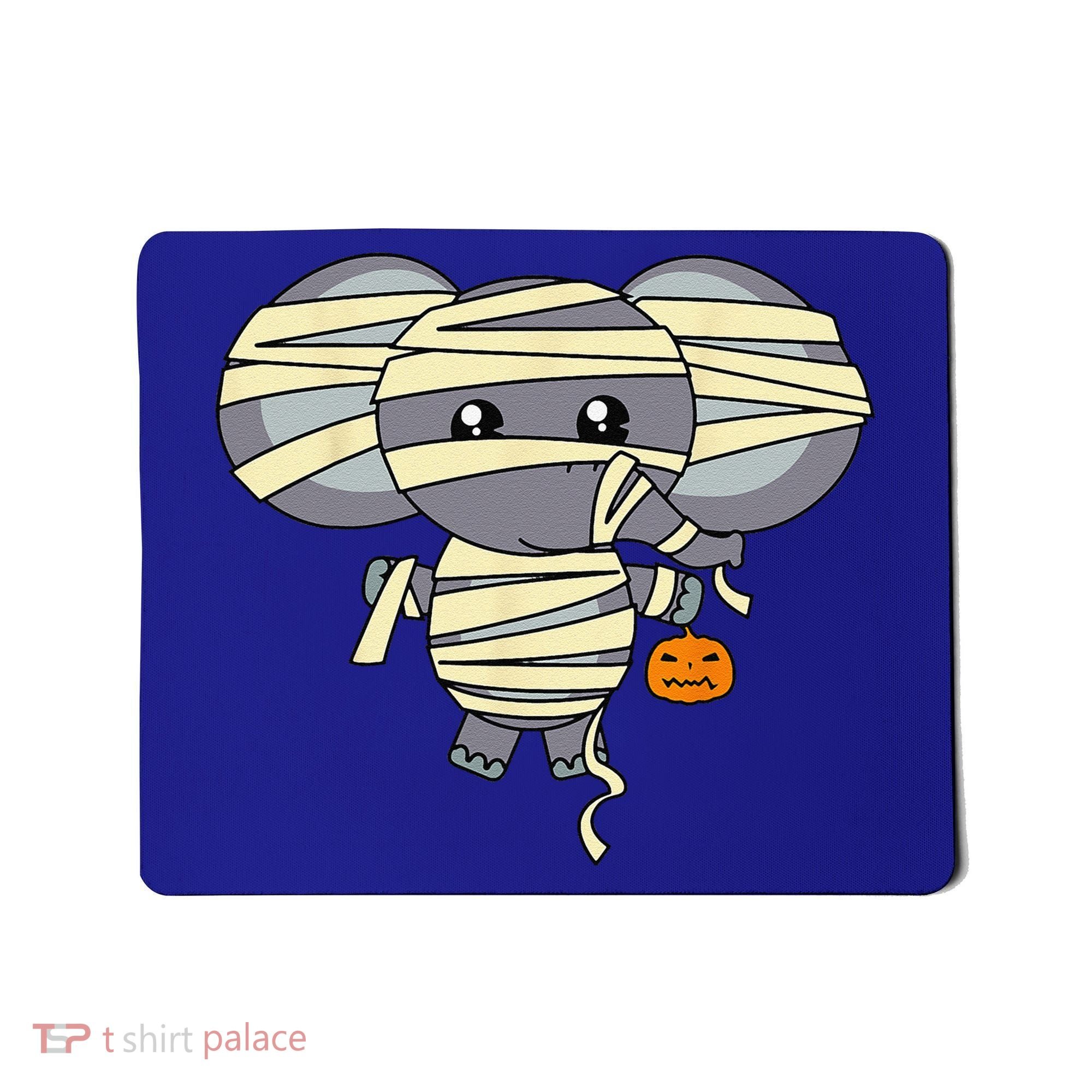 Mummy Elephant Trick Or Treating Costume Cute Halloween Gift Mousepad