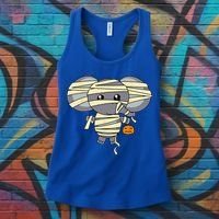 Mummy Elephant Trick Or Treating Costume Cute Halloween Gift Women's Tank Top thumb 3
