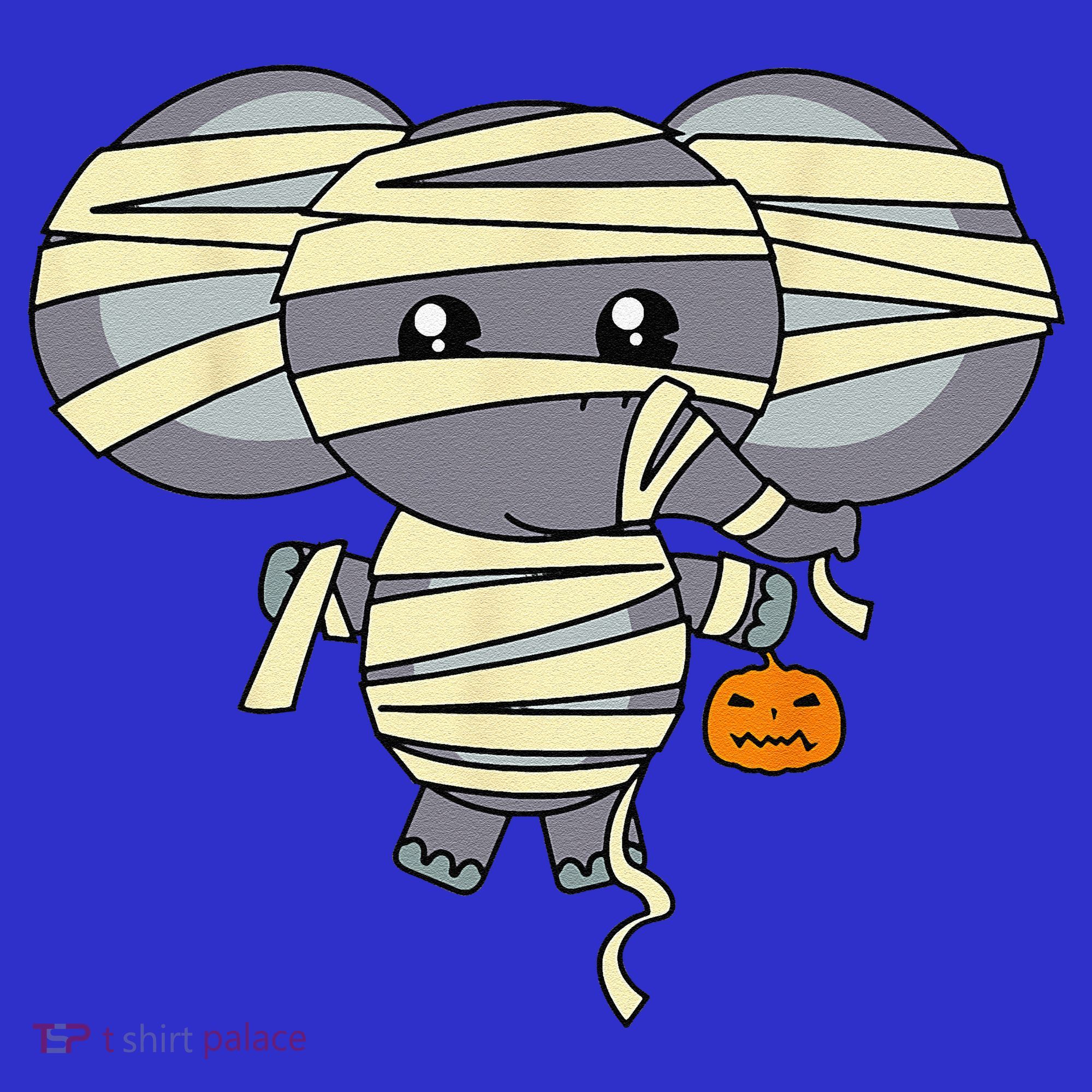 Mummy Elephant Trick Or Treating Costume Cute Halloween Gift Women's Tank Top