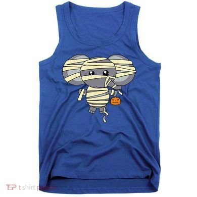 Mummy Elephant Trick Or Treating Costume Cute Halloween Gift Tank Top