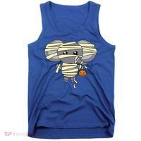 Mummy Elephant Trick Or Treating Costume Cute Halloween Gift Tank Top thumb 0