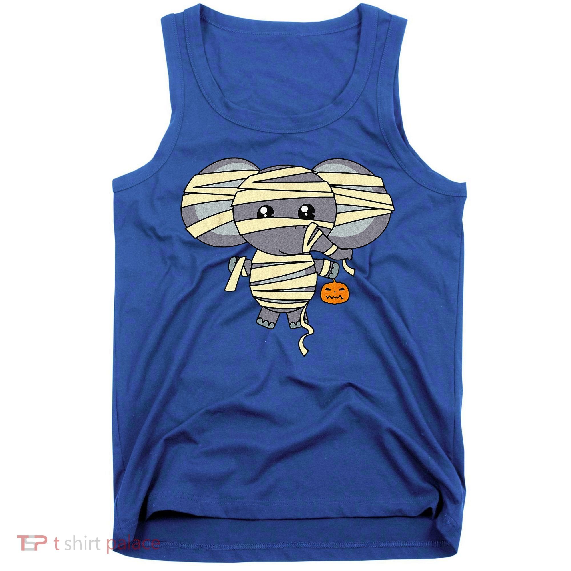 Mummy Elephant Trick Or Treating Costume Cute Halloween Gift Tank Top
