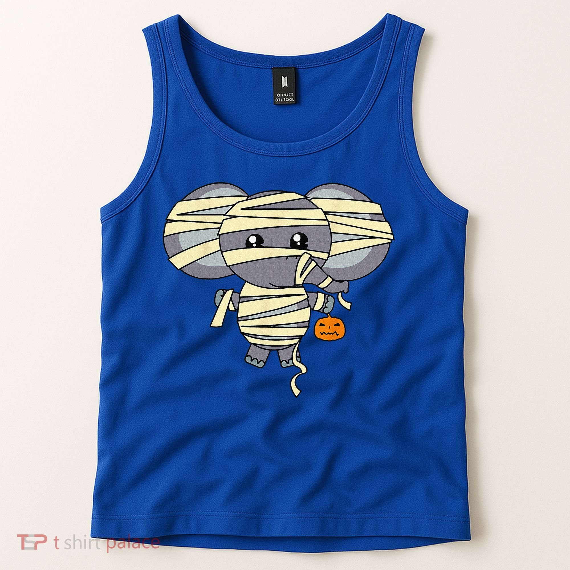 Mummy Elephant Trick Or Treating Costume Cute Halloween Gift Tank Top