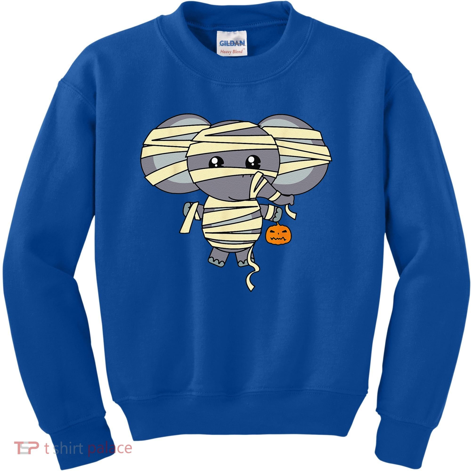 Mummy Elephant Trick Or Treating Costume Cute Halloween Gift Kids Sweatshirt