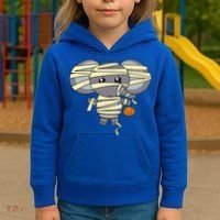 Mummy Elephant Trick Or Treating Costume Cute Halloween Gift Kids Hoodie thumb 3