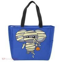 Mummy Elephant Trick Or Treating Costume Cute Halloween Gift Tote Bag thumb 0