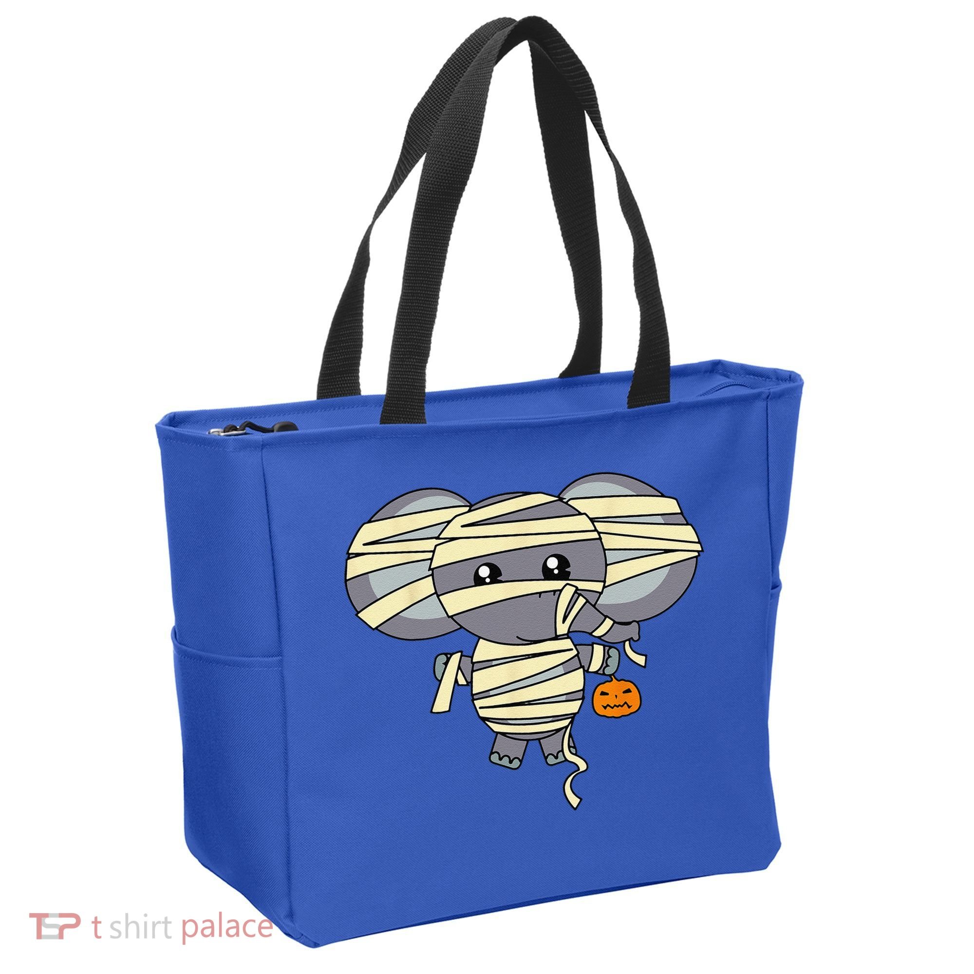 Mummy Elephant Trick Or Treating Costume Cute Halloween Gift Tote Bag