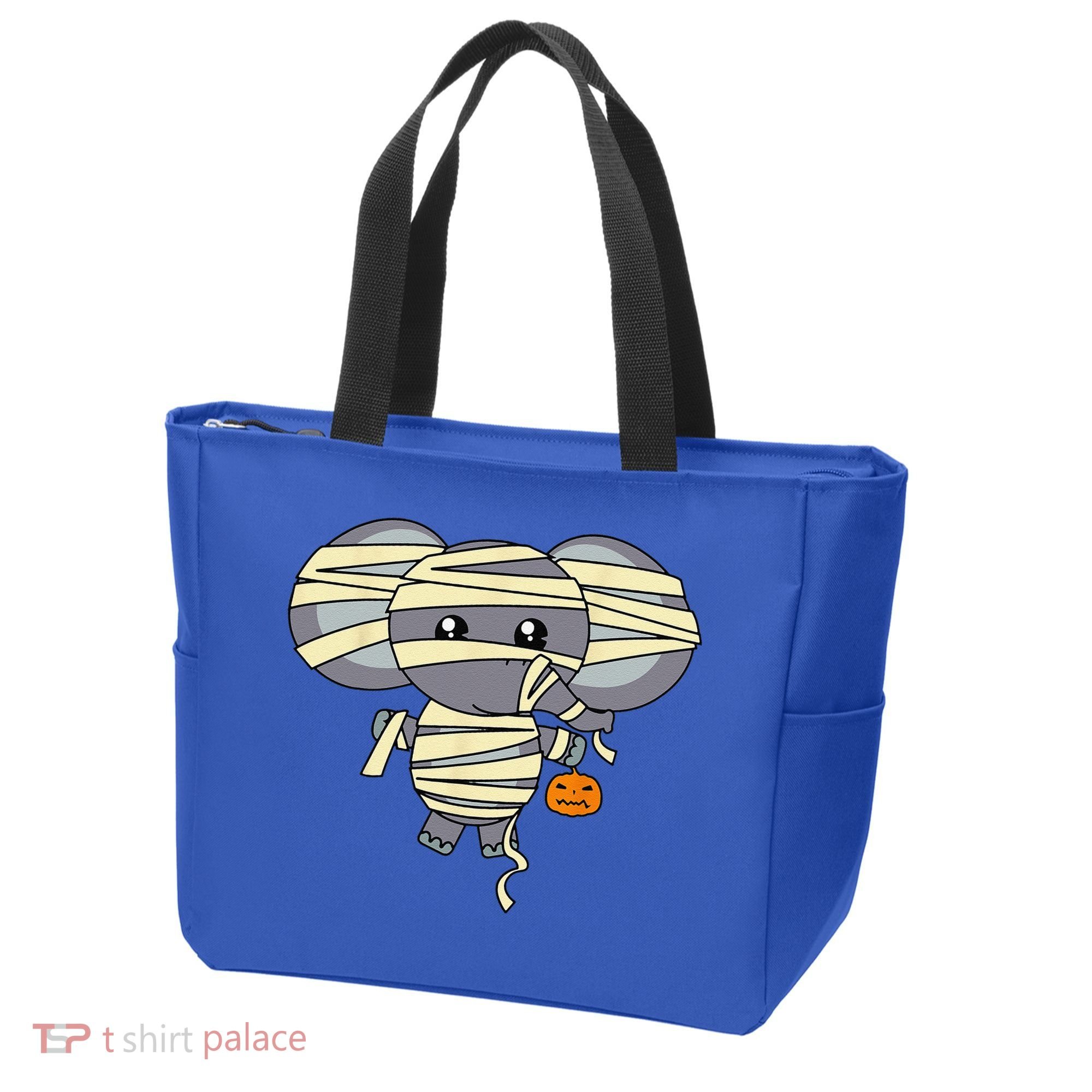 Mummy Elephant Trick Or Treating Costume Cute Halloween Gift Tote Bag