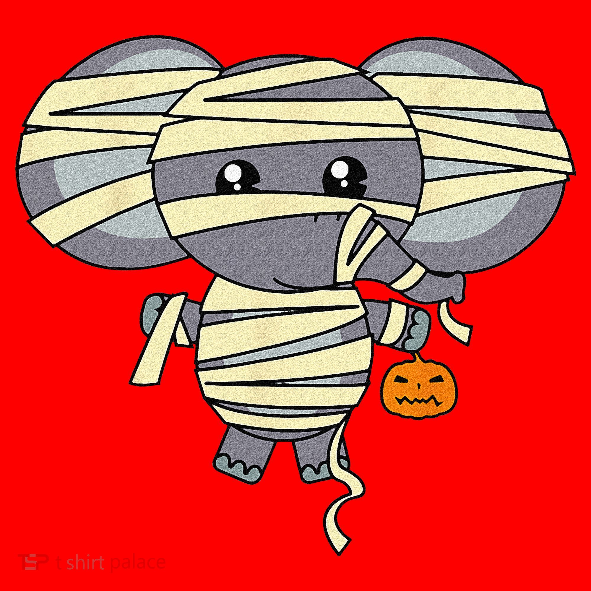 Mummy Elephant Trick Or Treating Costume Cute Halloween Gift Santa Hat
