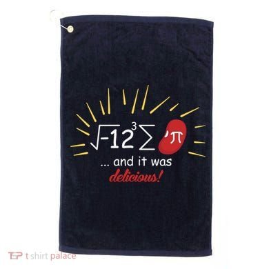 Math Equation Teachers Funny Quote On Them Golf Towel