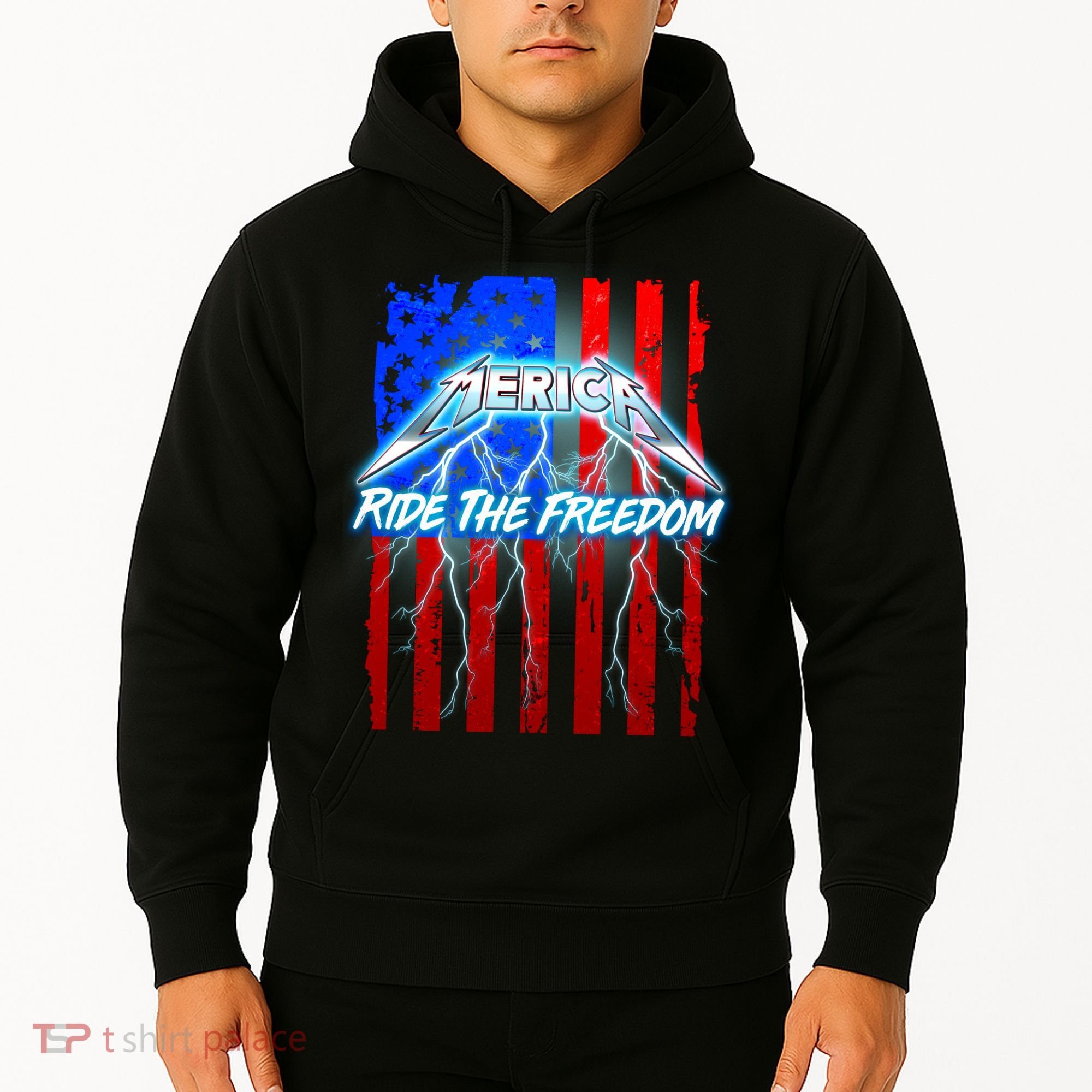 Metal Merica Ride The Freedom Hoodie