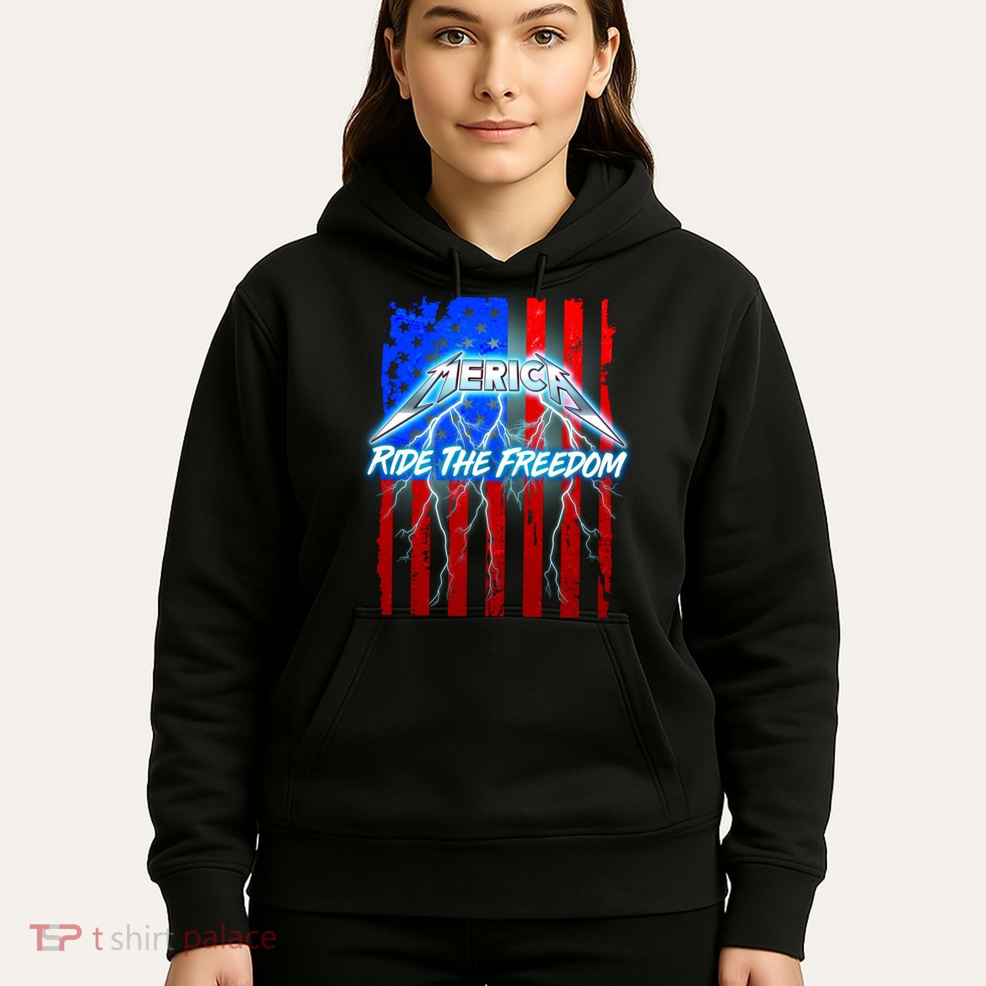 Metal Merica Ride The Freedom Hoodie