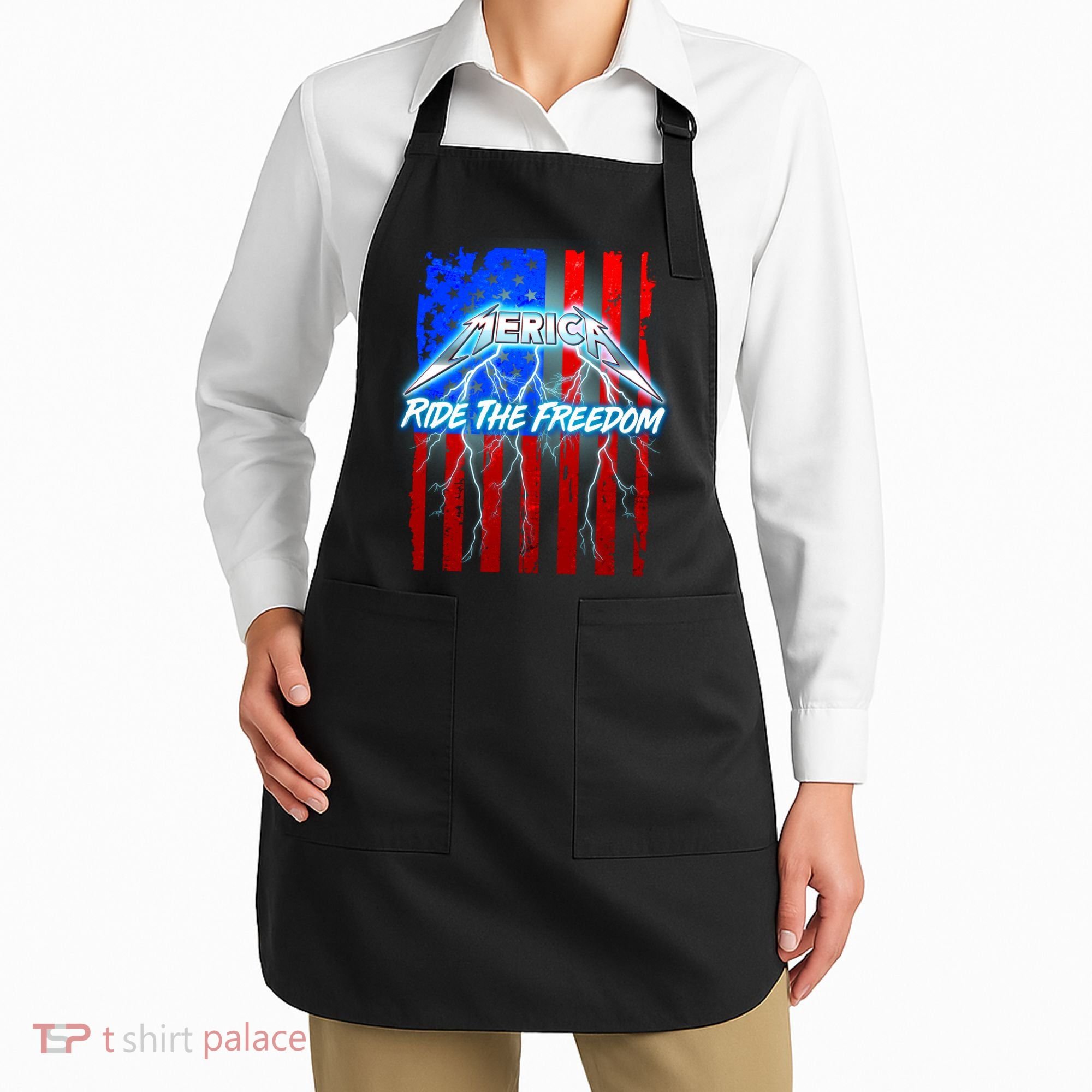Metal Merica Ride The Freedom Apron