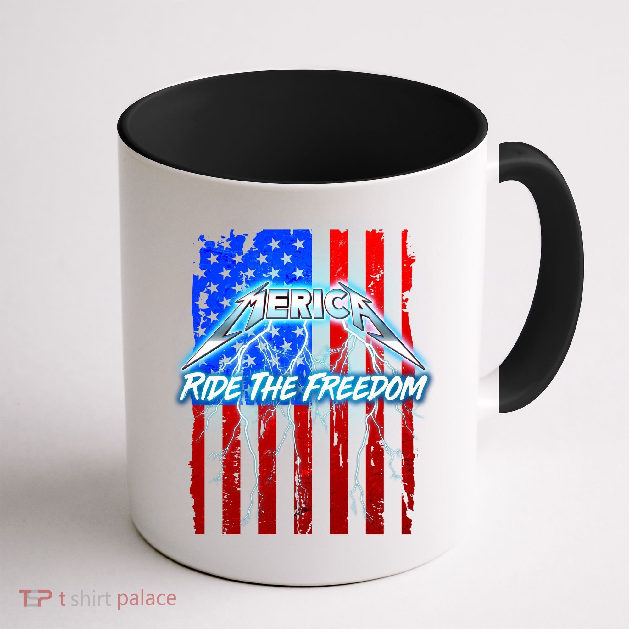 Metal Merica Ride The Freedom Coffee Mug