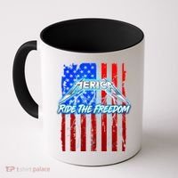 Metal Merica Ride The Freedom Coffee Mug thumb 0