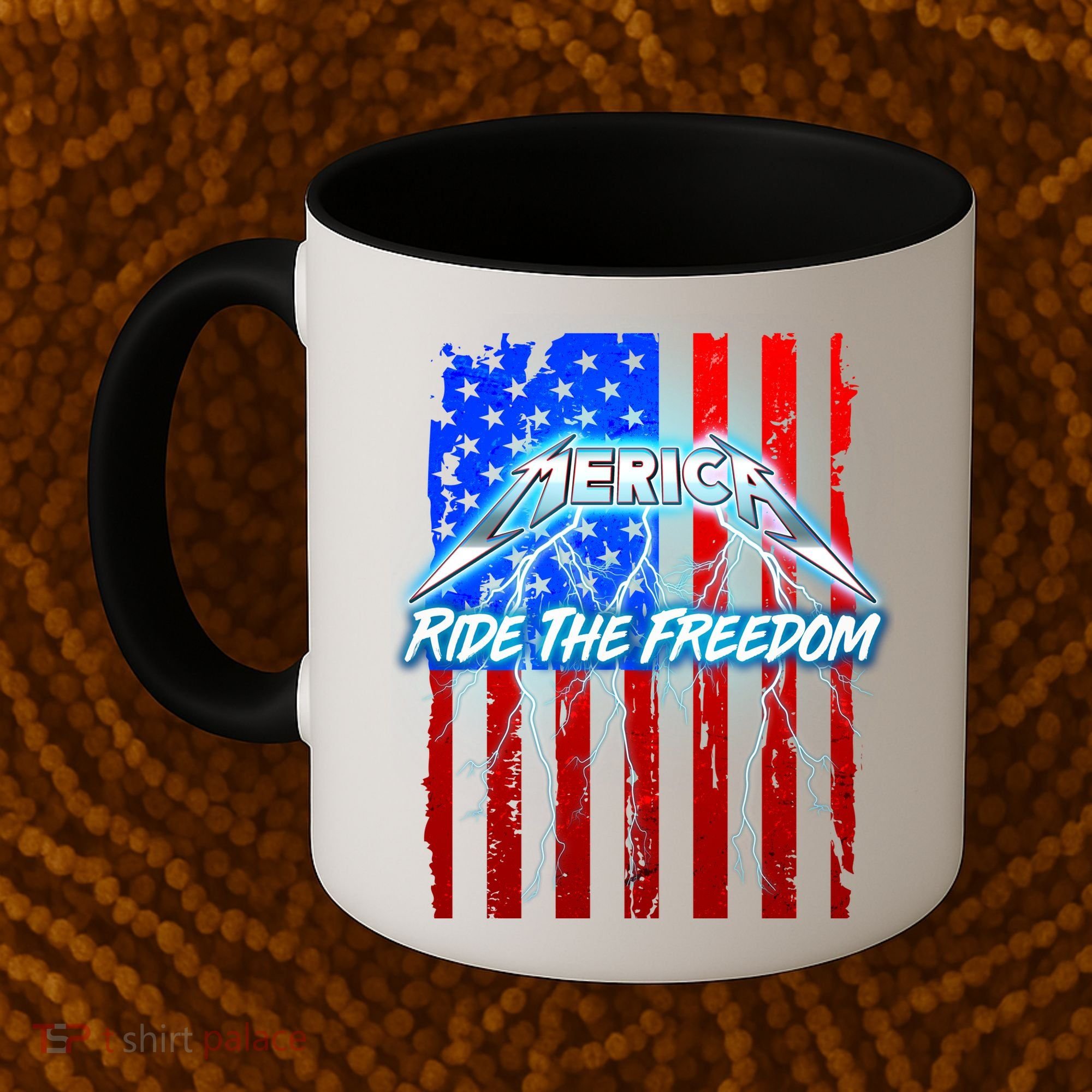 Metal Merica Ride The Freedom Coffee Mug