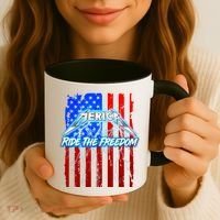 Metal Merica Ride The Freedom Coffee Mug thumb 3