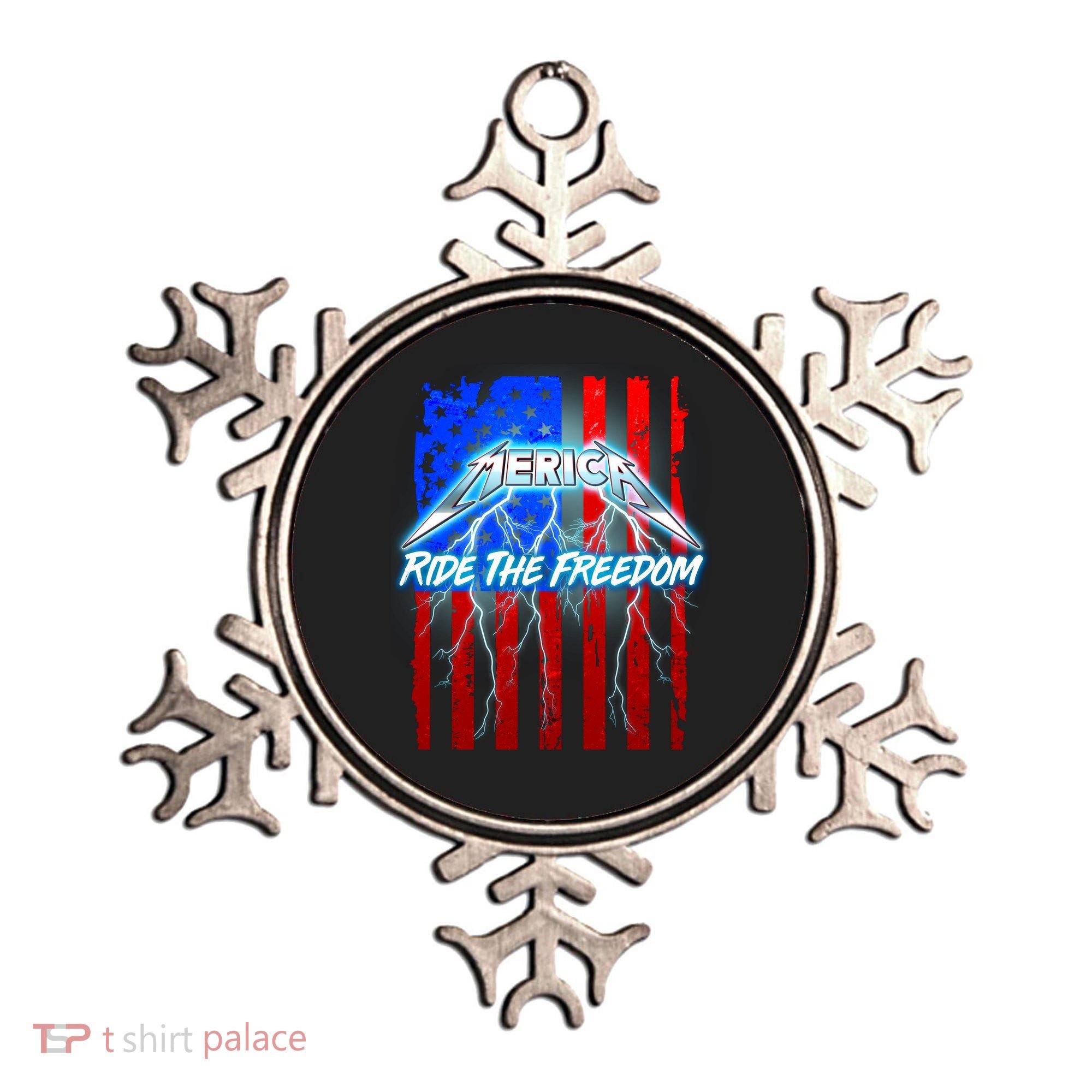 Metal Merica Ride The Freedom Ornament