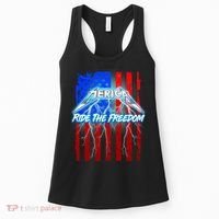 Metal Merica Ride The Freedom Women's Tank Top thumb 0
