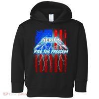 Metal Merica Ride The Freedom Toddler Hoodie thumb 0