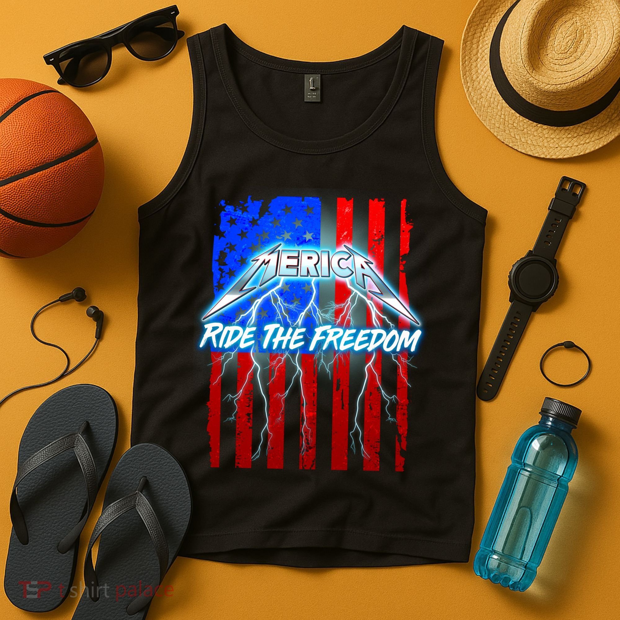 Metal Merica Ride The Freedom Tank Top