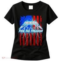 Metal Merica Ride The Freedom Women's T-Shirt thumb 0