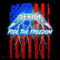 Metal Merica Ride The Freedom Women's T-Shirt thumb 6