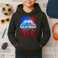Metal Merica Ride The Freedom Kids Hoodie thumb 2