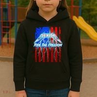 Metal Merica Ride The Freedom Kids Hoodie thumb 3